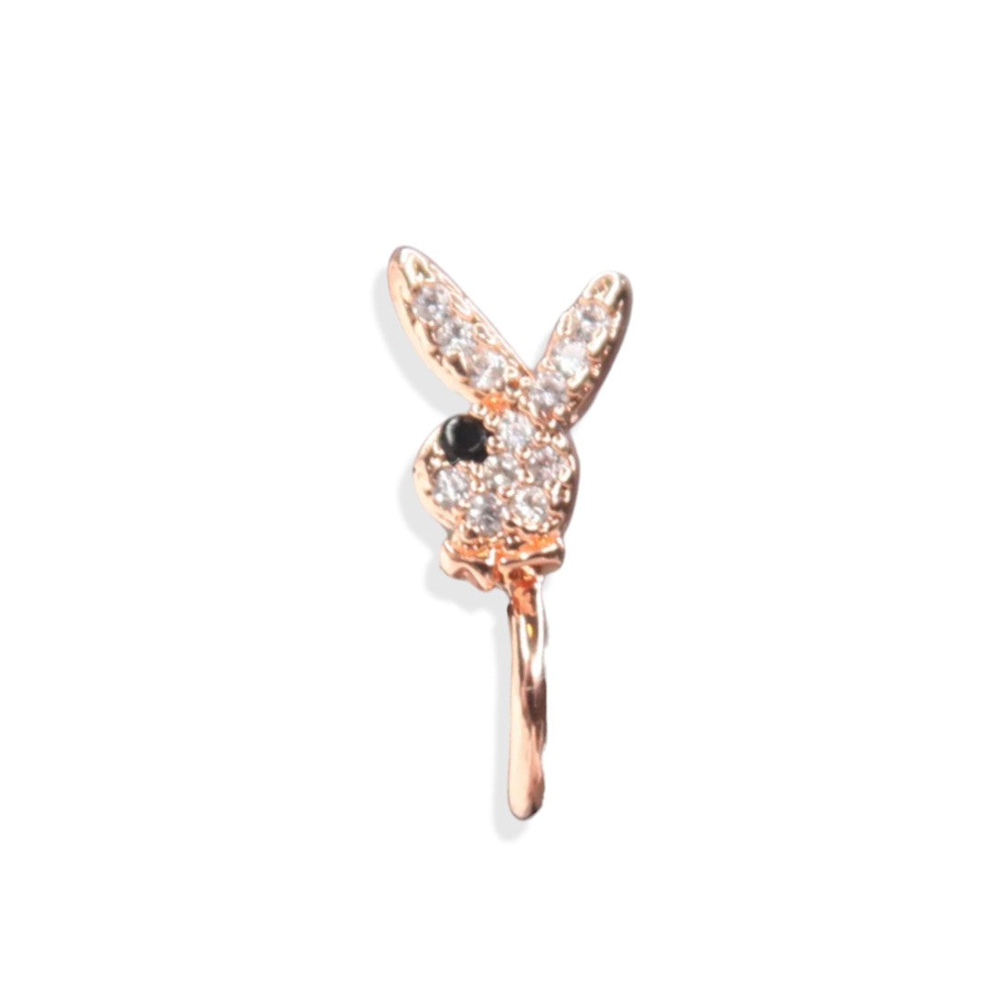 Rose Gold Bunny Clip-on Nose Ring