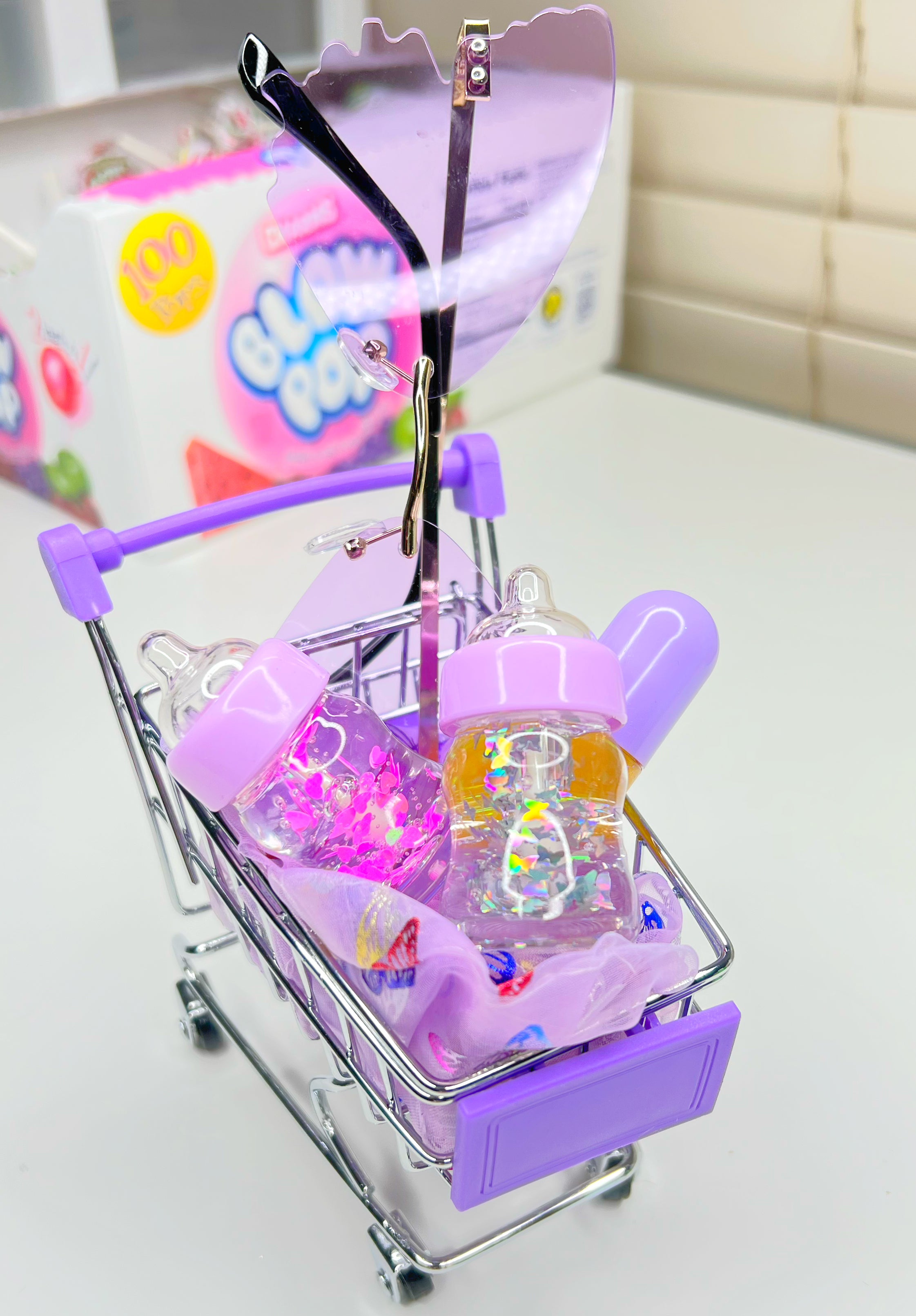 Purple Glossy Cart